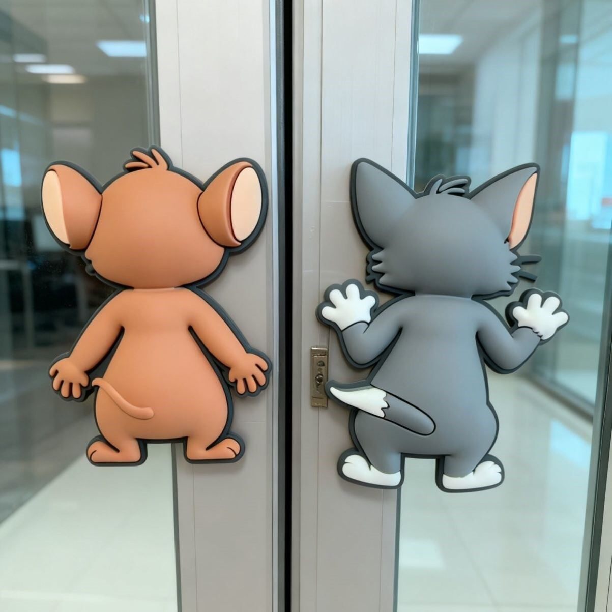 卡通硅胶家用猫和老鼠墙面防撞贴静音贴缓冲门后防撞垫