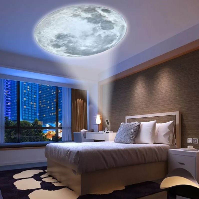 投影星空小夜灯高颜值迷你投影仪卧室睡眠静音无噪护眼星空氛围灯