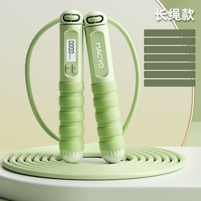 中考跳绳中学生初中生计时计数器体育考试钢丝绳竞速专用绳