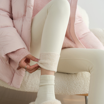 加绒打底裤裤女外穿冬季高腰紧身