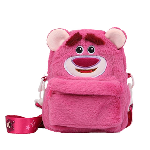 毛绒可爱女童包包卡通洋气亲子小女孩斜挎包时尚宝宝公主儿童背包