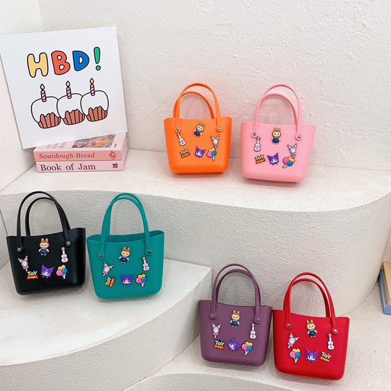 可爱女童包包手拎包2025新款防水沙滩果冻包卡通宝宝小女孩手提包