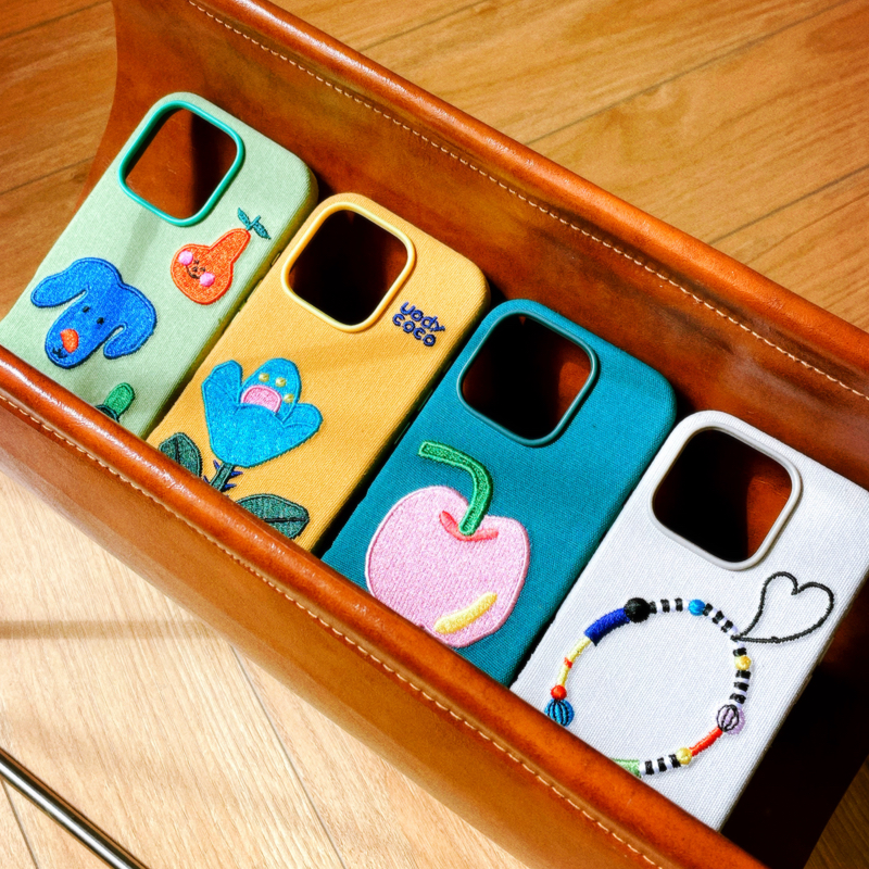 uodycoco原创绣花手机壳
