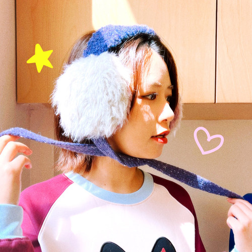 uodycoco冬季毛绒耳罩保暖防冻