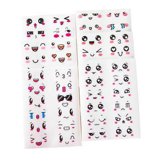 表情贴纸气球哭笑脸贴纸可爱搞怪贴画墙贴装饰小图案自粘儿童奖励贴画卡通鸡蛋水果文具水杯防水标签贴不干胶