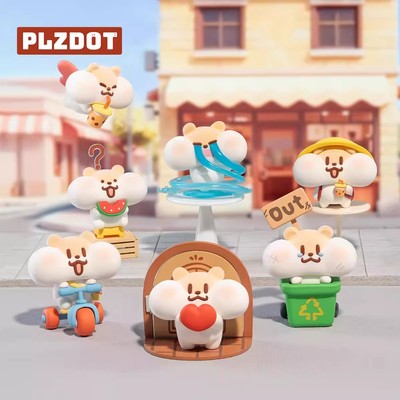 官方正品Plzdot奶茶鼠定格瞬间系列MINI盲盒礼物周边潮玩手办摆件