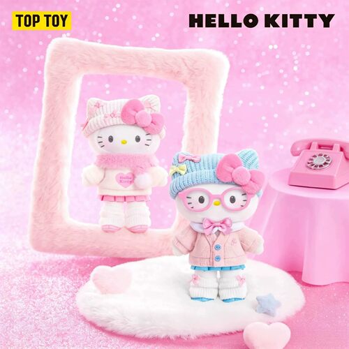官方正品HelloKitty心动写真系列盲盒潮玩搪胶毛绒挂件周边礼物女
