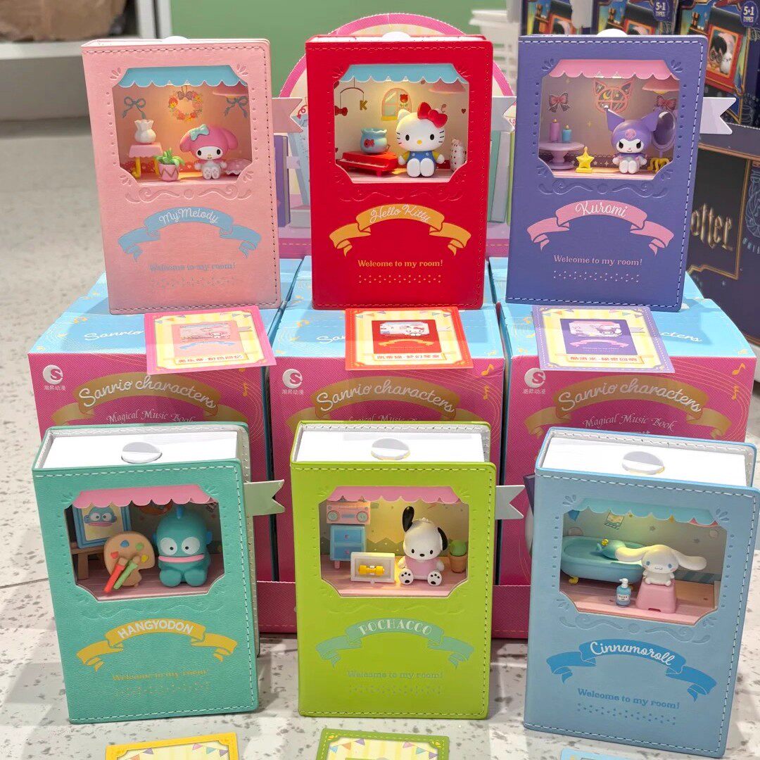 首批正品TOPTOY三丽鸥家族音乐魔法书系列盲盒潮玩桌面摆件礼物女