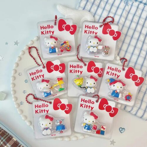 官方正品HelloKitty经典重现系列挂饰萌粒盲盒包包挂件送女生礼物