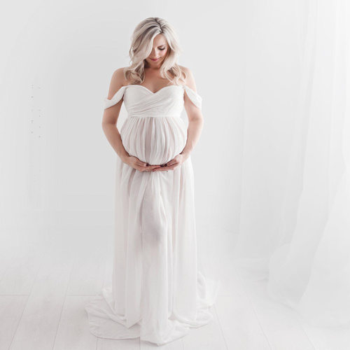 Maternity dress front open mopping long skirt dress 2021女士