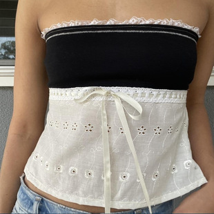 one 小背心女 New for 新一字肩修身 vest women shoulder