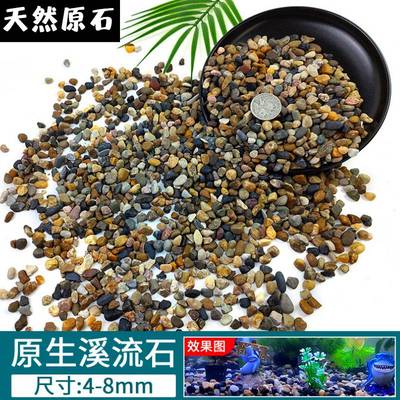 溪流石造景石植物专用底砂石天然鱼缸装饰水培植物盆栽庭院造景