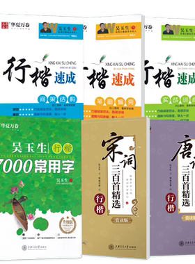 吴玉生字帖成年行楷控笔训练