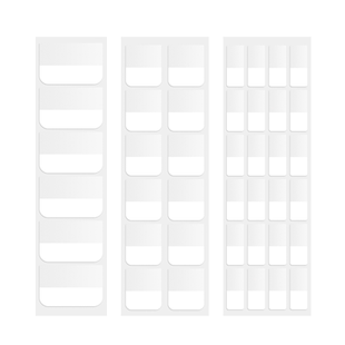 索引贴标签贴纸空白便利贴学生用小条小便签贴透明可书写纸质贴粘性强分类指示书签记号引索贴大号简约