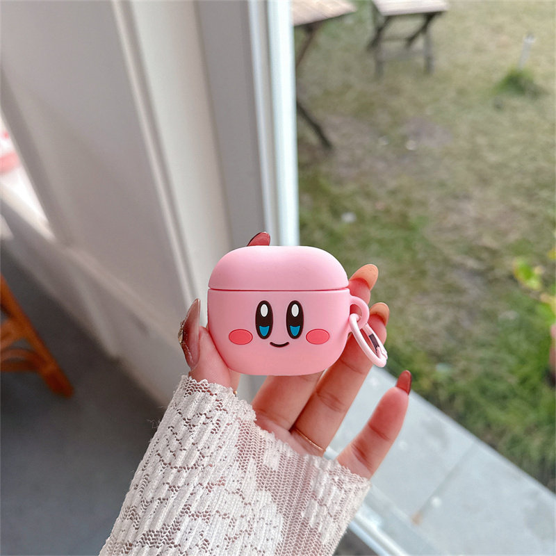 卡通少女心粉色星之卡比适用airpods4代降噪版耳机套苹果2/3三代AirpodsPro第二代保护壳Pro3硅胶软壳萌系潮