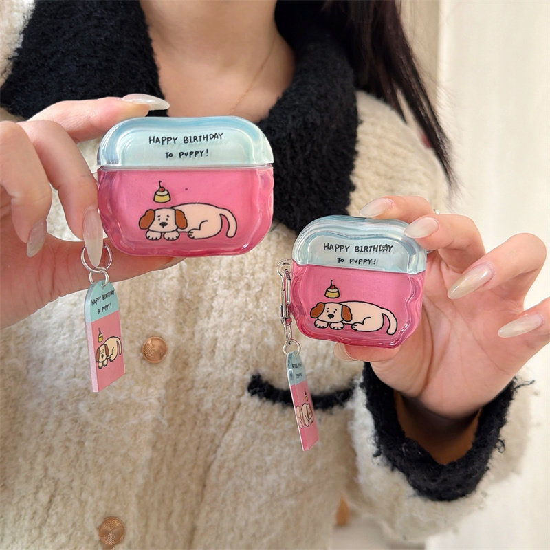 拼色小动物们粉色小狗猫咪适用airpods4代耳机套苹果2/3三代AirpodsPro第二代保护壳Pro3软壳情侣萌系透明潮,3C数码配件,耳机保护套,淘宝优惠券,粉丝福利购,淘宝优惠卷