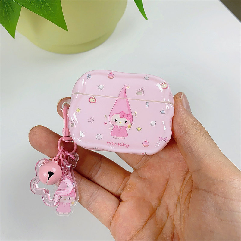 卡通粉色帽子猫咪适用airpods4代降噪版耳机套苹果2/3三代AirpodsPro第二代蓝牙耳机保护壳Pro2少女萌系软壳