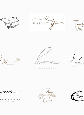 婚庆logo设计策划婚纱影楼传媒摄影公司标志中式结婚字母loge制作