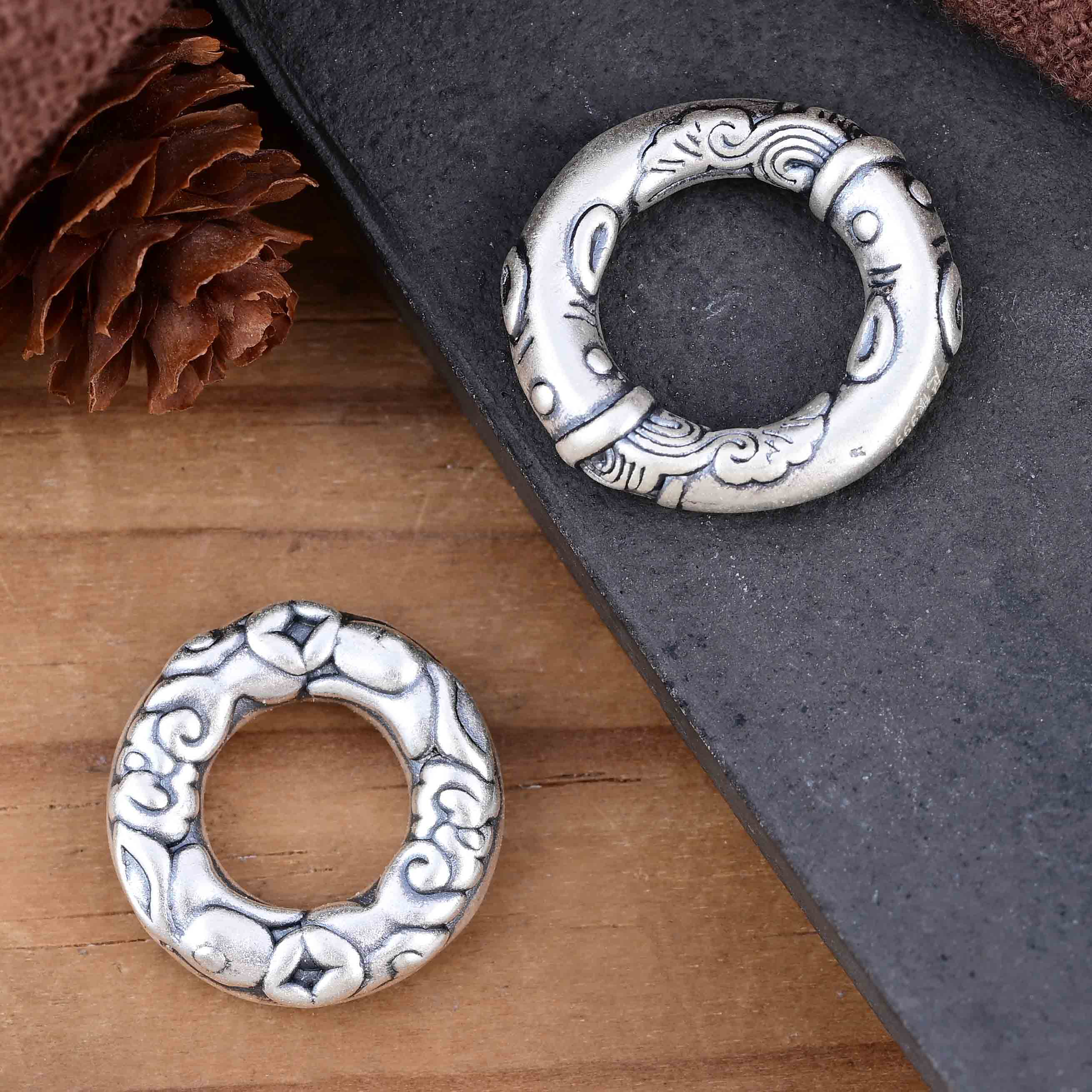 S999足银平安喜乐如鱼得水平安扣