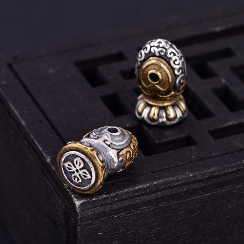 S925纯银佛珠隔珠配件