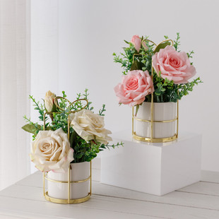 饰花摆设 仿真花假花客厅摆件干花束餐桌摆花北欧家居茶几桌面装