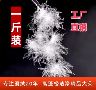 95白鸭绒散装精洗正品国标无菌五星级酒店羽绒服羽绒被原料填充