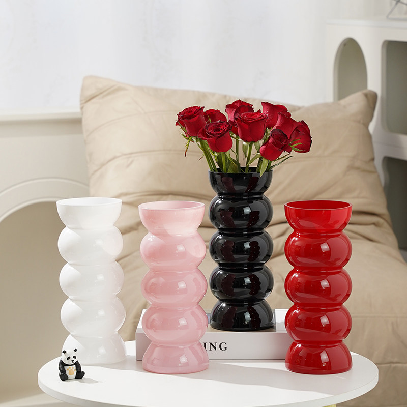 北欧风创意糖葫芦玻璃花瓶多色水养鲜花插花瓶餐桌客厅摆件装饰,鲜花速递/花卉仿真/绿植园艺,花瓶,淘宝优惠券,粉丝福利购,淘宝优惠卷