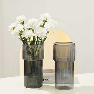 防摔塑料花瓶简约水养绿植鲜花玫瑰插花瓶耐摔不易碎结实桌面摆件