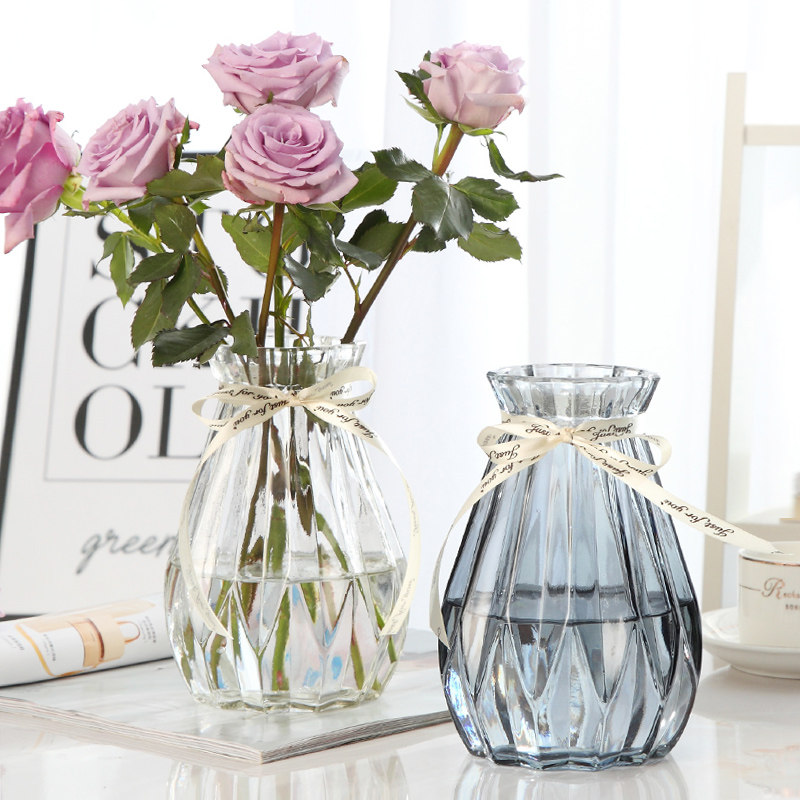 创意简约透明水培玻璃花瓶水养绿萝百合鲜花干花插花瓶客厅摆件,鲜花速递/花卉仿真/绿植园艺,花瓶,淘宝优惠券,粉丝福利购,淘宝优惠卷