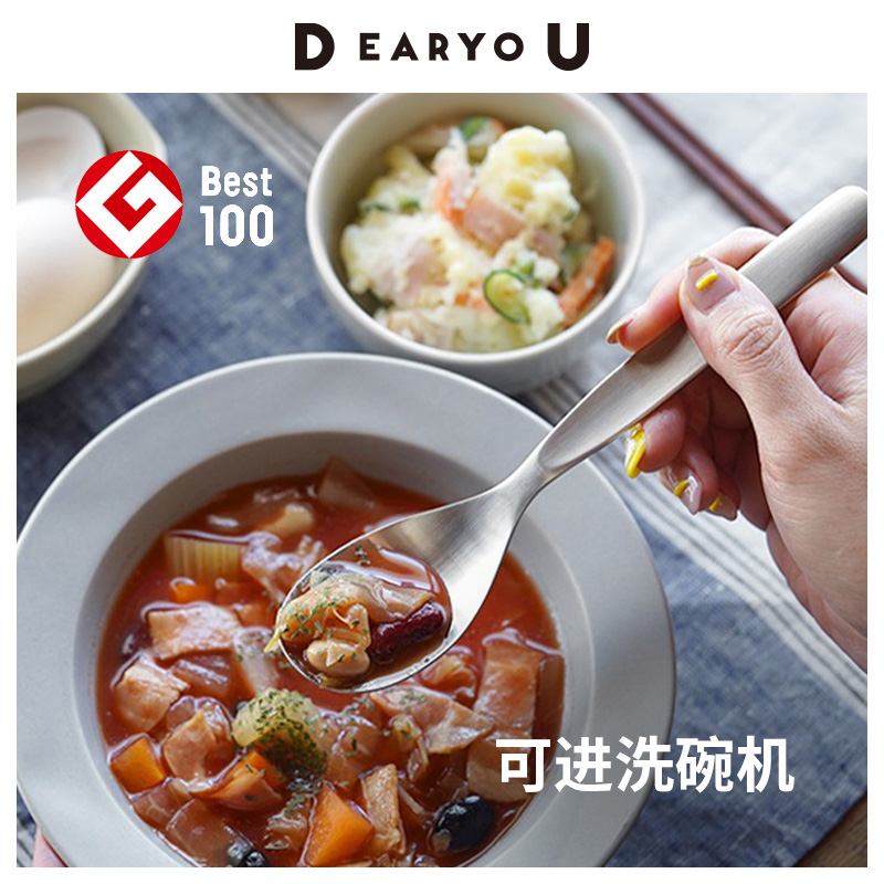 日本进口racco304不锈钢正餐勺