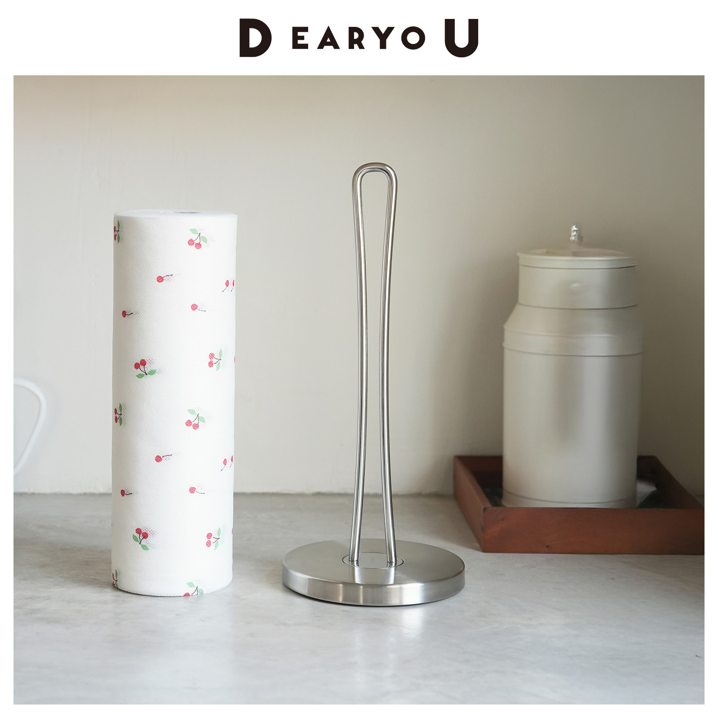 霜山厨房纸巾架免打孔立式卷纸架