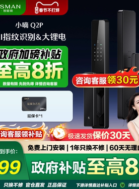 德施曼Q2p智能门锁指纹识别智能锁密码锁指纹锁