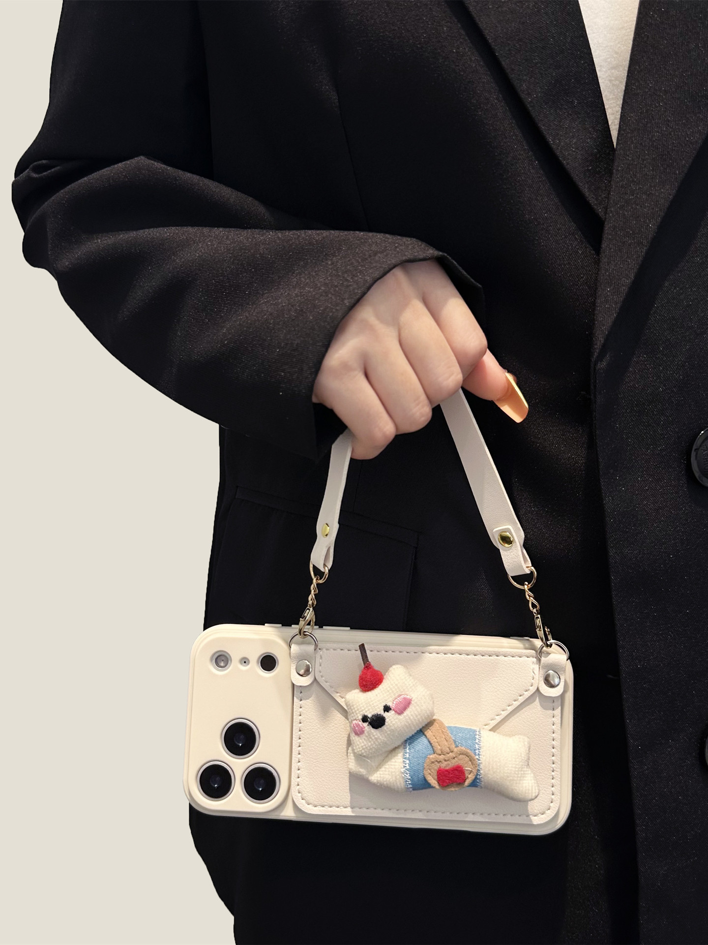 董白樱桃小熊卡包适用苹果16promax手机壳iPhone1 - Product image 2