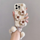 手机壳mate70 60pro新款 ins立体毛绒花朵适用华为pura70pro pura80秋冬p60 p50毛绒手链nova15 13全包女款