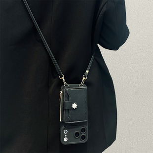 轻奢水钻雪花卡包适用荣耀500手机壳400/300pro新款200女magic8/7高级感100斜跨90gt背带80/70/60全包x50防摔