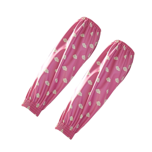 成人套袖防水PU皮革袖套女长款厨房工作防油防脏可爱护袖儿童套腿