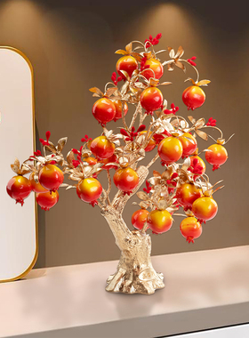 2026马年春节场景布置新年红果柿子树金榕树装饰品美陈摆件仿真花