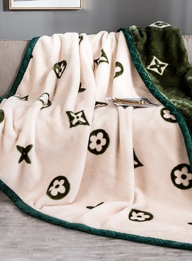 Thickened milk fleece blanket winter bedding Raschel fleece