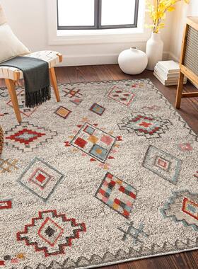 Moroccan carpet vintage guesthouse bedside rug sofa blanket