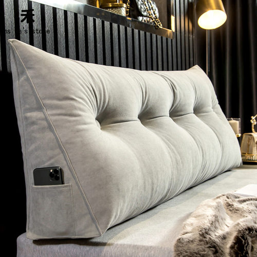 Detachable cushions on the bed triangular pillows headrest