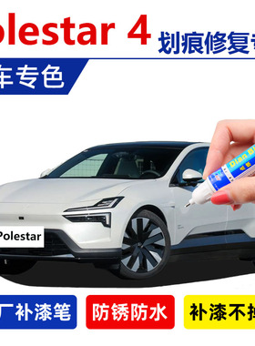 Polestar 2 3 4极星补漆笔雪晶白太空黑色暴风灰色汽车漆划痕修复