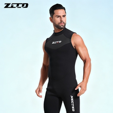 ZCCO3mm无袖潜水服加厚保暖游泳衣男浮潜冲浪衣连体潜水衣