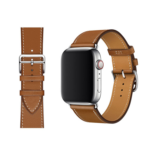 适用iwatchs10/s8/s9真皮手表带