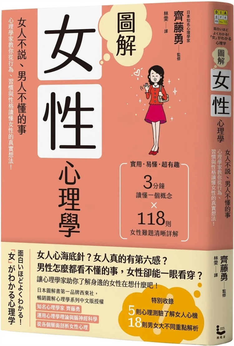 现货 图解女性心理学(二版):女人不说、男人不懂的事,心理学家教你从行为、习惯与性格读懂女性的真实想法! 23