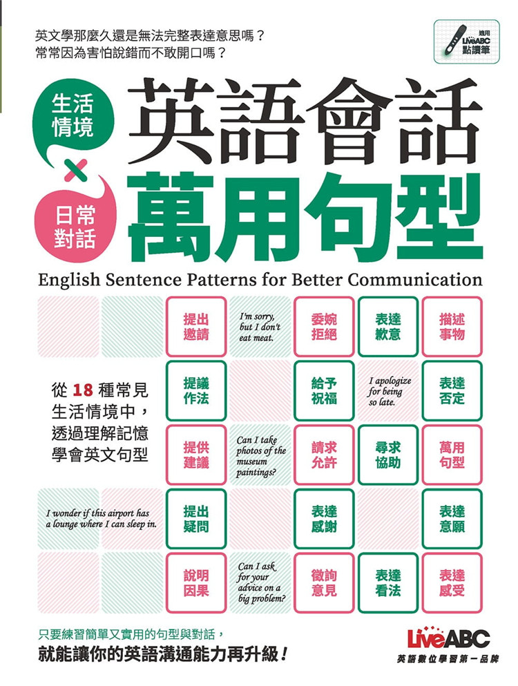 现货正版 英语会话万用句型【书+1片朗读MP3光盘】 19 希伯仑 进口原版恒学