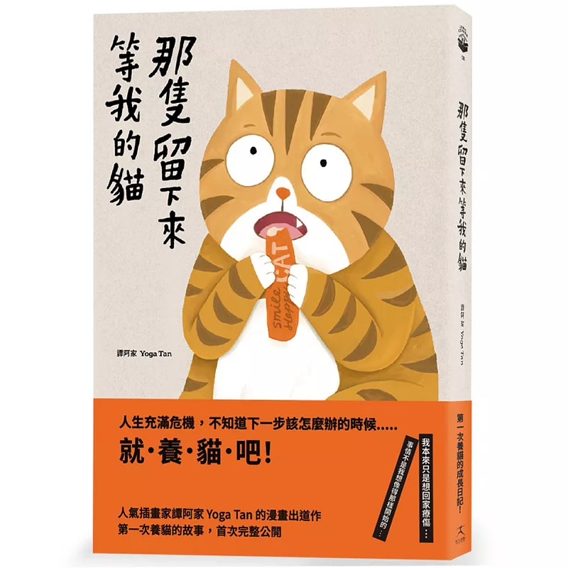 预售 那只留下来等我的猫 26谭阿家 好人 原版进口 人生充满危机 不知道下一步该怎么办的时候  就养猫吧 想重新开始 其实一片迷惘