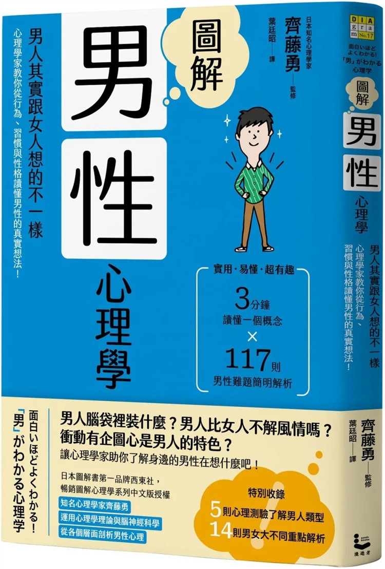 预售 图解男性心理学:男人其实跟女人想的不一样,心理学家教你从行为习惯性格读懂男性的真实想法 男性难题简明解析