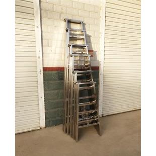 修专用楼梯合梯 人字梯202不锈钢双家用梯子加厚工程梯折叠承重装
