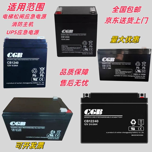 1270 1250 置UPS电源CGB长光蓄电池CB1240 西奥电梯应急平层松闸装