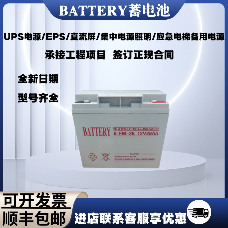 BATTERY蓄电池6FM18-12V应急照明